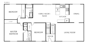 Floor Plan Add on 1 Page Black and White Traditional Floor Plan