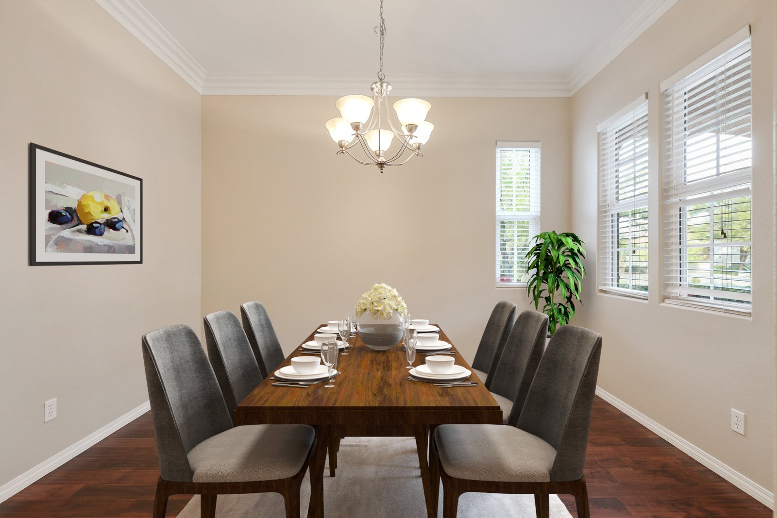 Virtual Staging Las Vegas Staged Dining Room